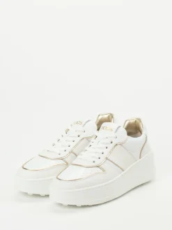 – Plateau-Sneaker aus Kalbleder -Gold-Tod's Sale