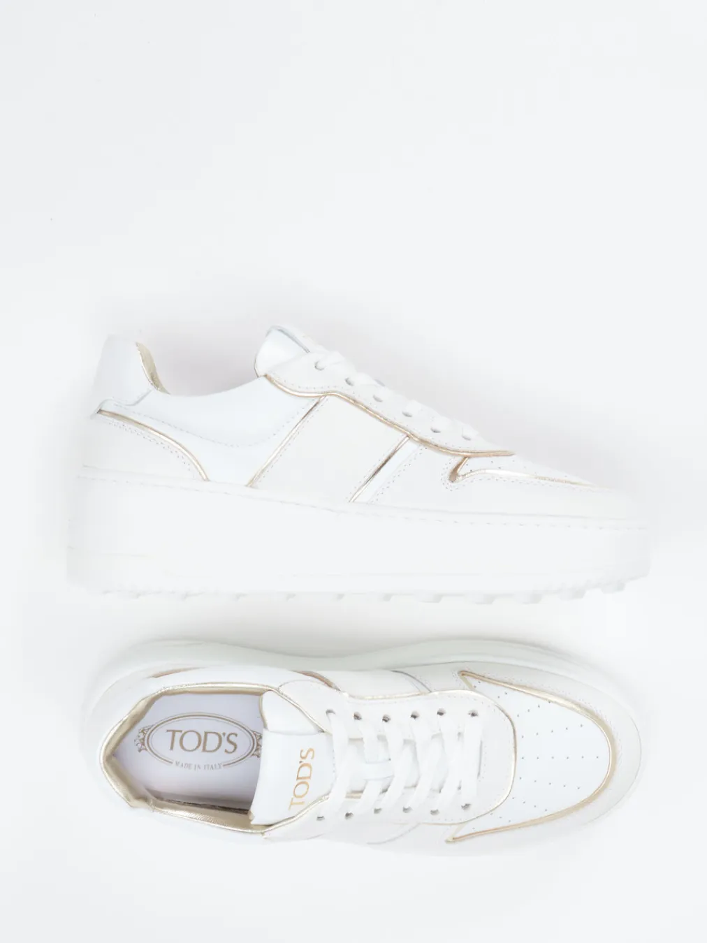 – Plateau-Sneaker aus Kalbleder -Gold-Tod's Sale