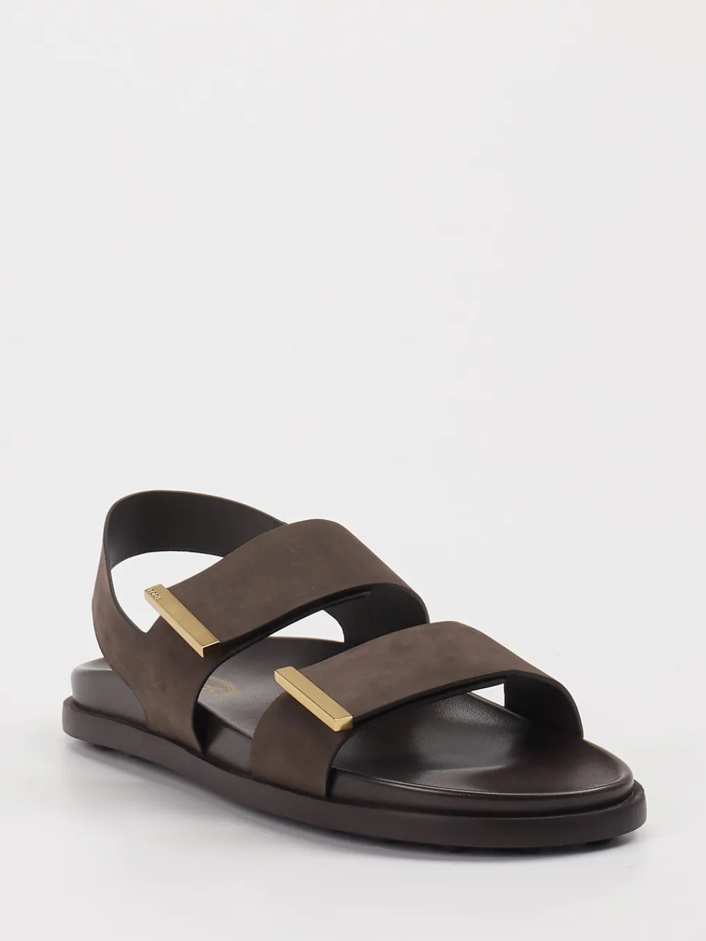 – Riemensandalen aus Leder Dunkel-Tod's Discount