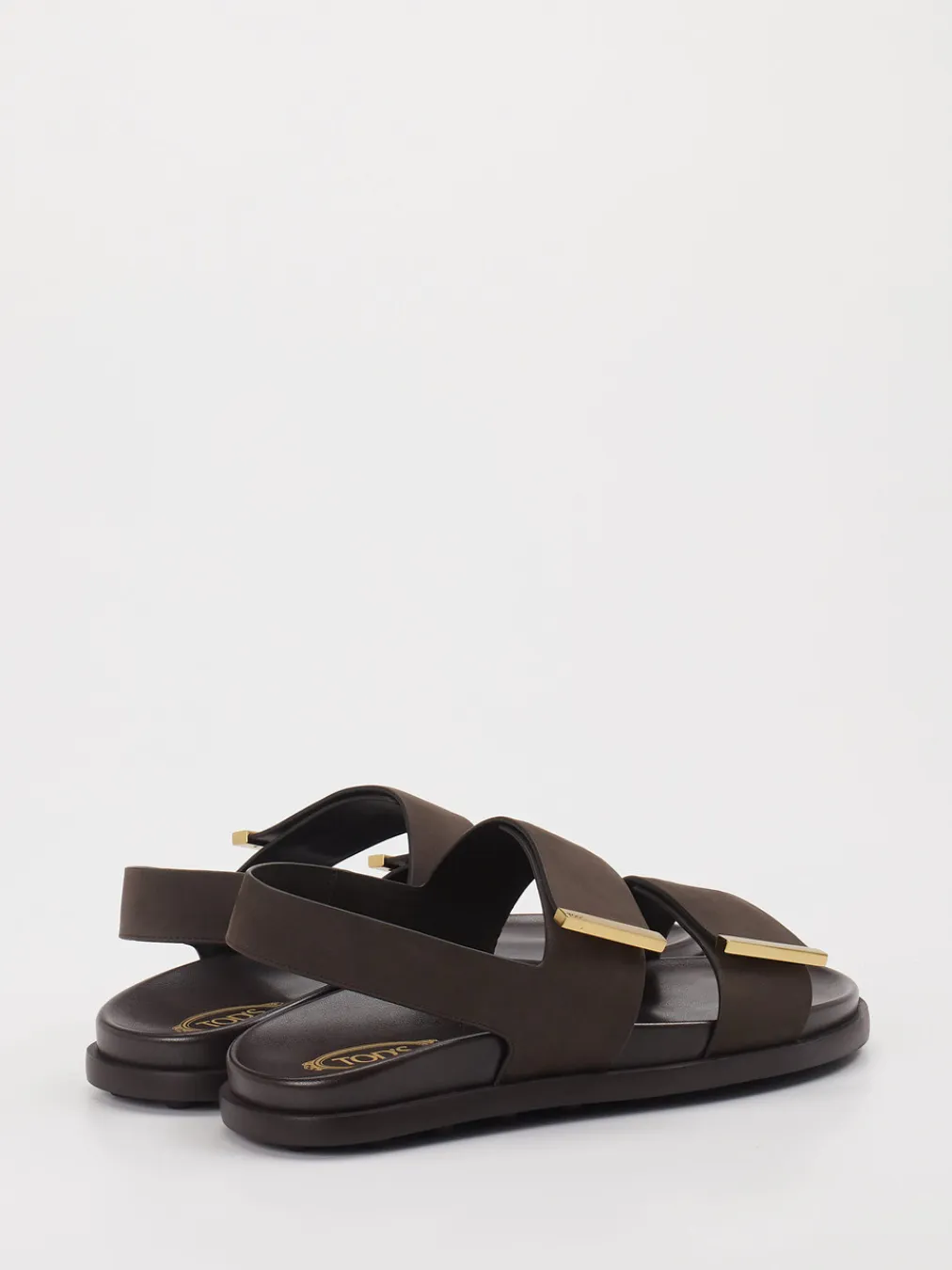 – Riemensandalen aus Leder Dunkel-Tod's Discount