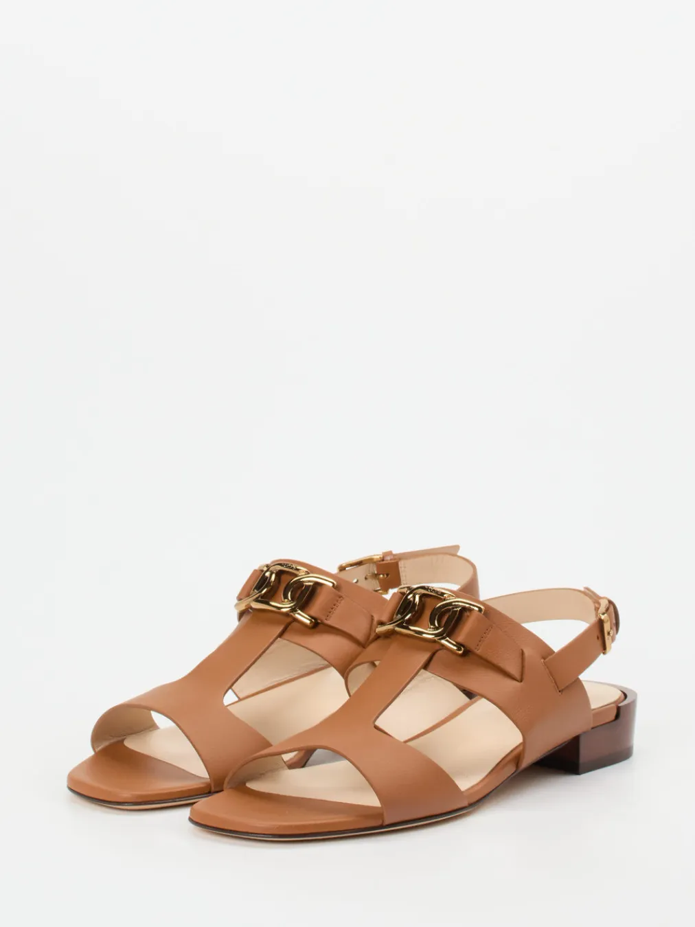 – Sandalen aus Kalbleder in Cognac-Tod's New