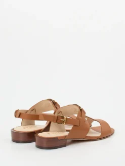 – Sandalen aus Kalbleder in Cognac-Tod's New