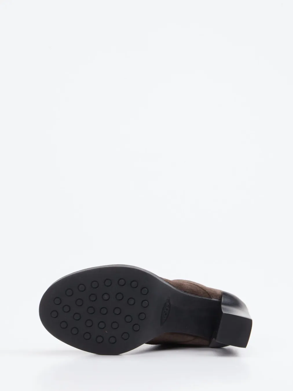 – Schnür-Booties aus Veloursleder Dunkel-Tod's Outlet