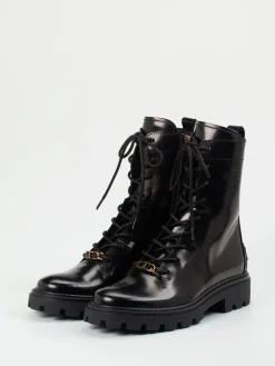 – Schnürboots aus Hochglanzleder-Tod's Sale