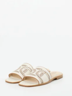 – Slides aus Kalbleder in Creme-Tod's Clearance