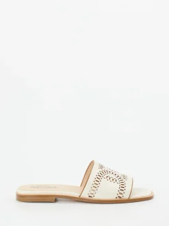 – Slides aus Kalbleder in Creme-Tod's Clearance