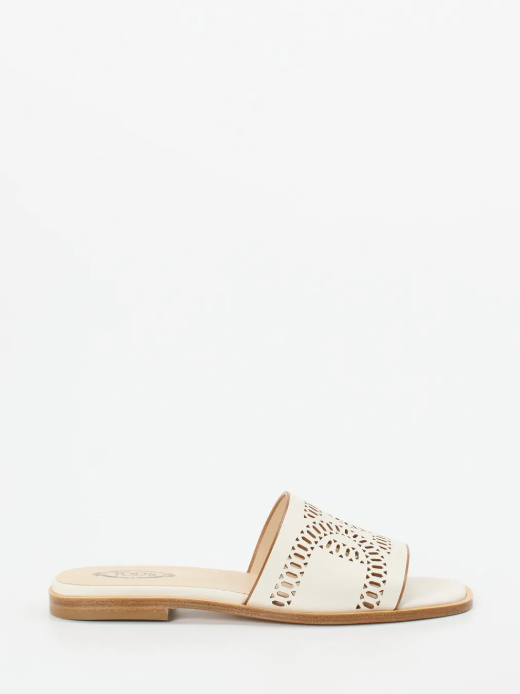 – Slides aus Kalbleder in Creme-Tod's Clearance