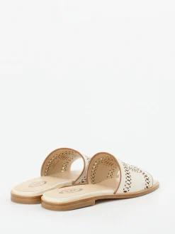 – Slides aus Kalbleder in Creme-Tod's Clearance