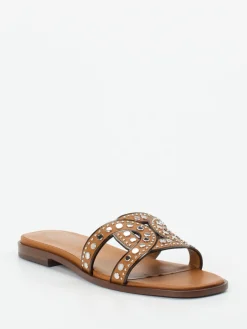 – Slides aus Kalbleder mit Nietenbesatz-Tod's Hot