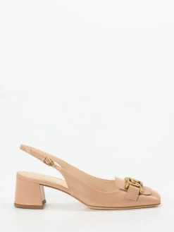 – Slingback-Pumps aus Kalbleder Nude-Tod's