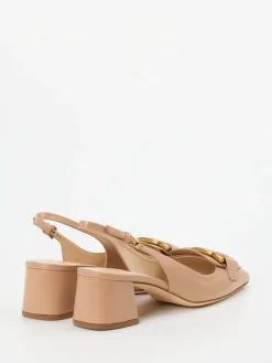 – Slingback-Pumps aus Kalbleder Nude-Tod's