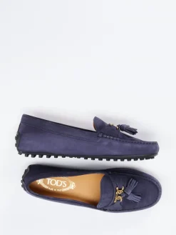 – Slipper aus Veloursleder in Dunkel-Tod's Best