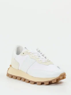 – Sneaker aus Kalbleder und Nylon -beige-Tod's Hot