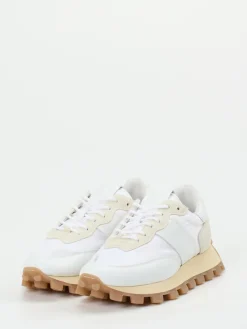 – Sneaker aus Kalbleder und Nylon -beige-Tod's Hot