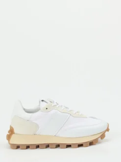 – Sneaker aus Kalbleder und Nylon -beige-Tod's Hot