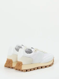 – Sneaker aus Kalbleder und Nylon -beige-Tod's Hot