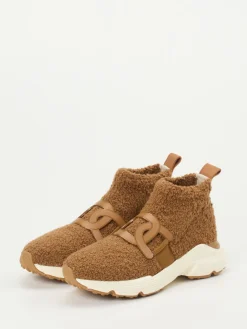 – Sneaker aus Teddy-Textil in Karamell-Tod's Clearance