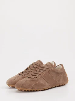 – Sneaker aus Veloursleder in Taupe-Tod's Hot