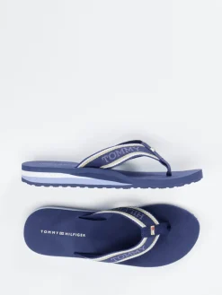 – Zehentrenner aus Textil in Marine-Tommy Hilfiger Clearance