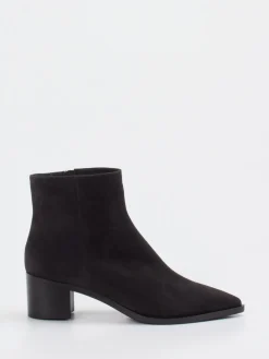 – Ankle Boots aus Veloursleder anthrazit-Truman's New