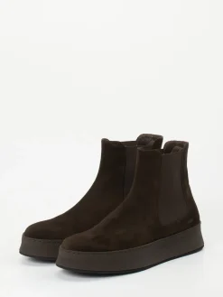 – Chelsea Boots aus Veloursleder Dunkel-Truman's Sale