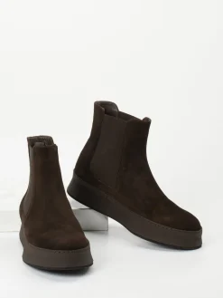 – Chelsea Boots aus Veloursleder Dunkel-Truman's Sale
