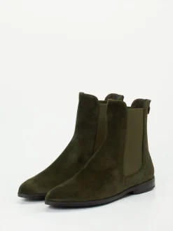 – Chelsea Boots aus Veloursleder oliv-Truman's Outlet