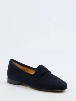 – Penny Loafer aus Veloursleder dunkel-Truman's Outlet