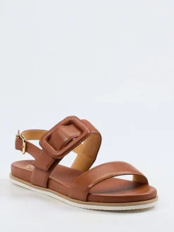 – Riemchensandale aus Elchleder cognac-Truman's New