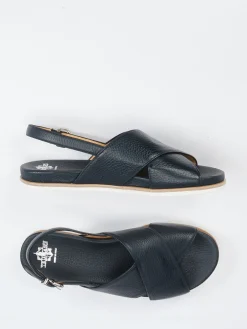 – Riemchensandale aus Hirschleder Dunkel-Truman's New