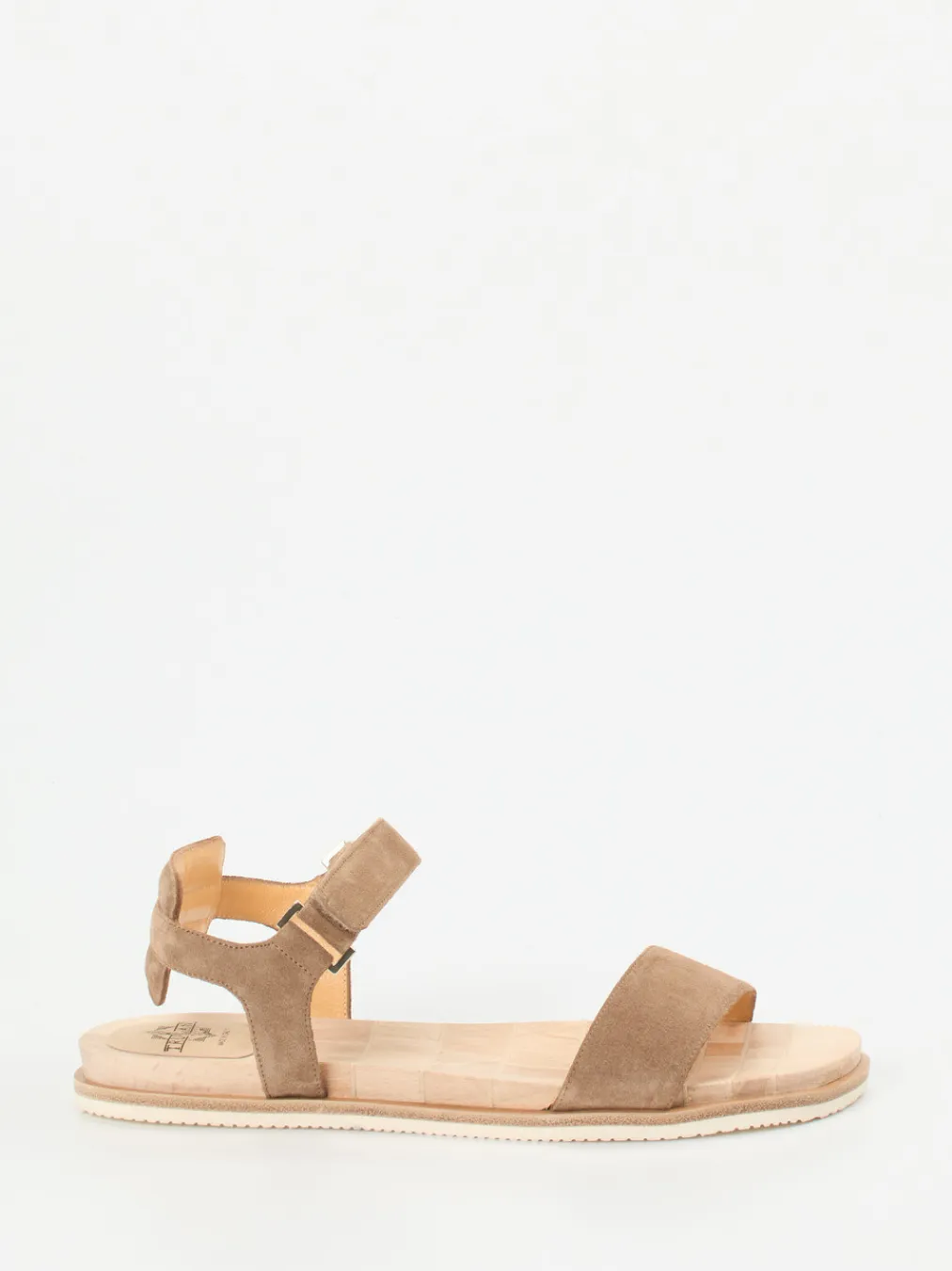 – Sandalen aus Veloursleder in Taupe-Truman's Hot