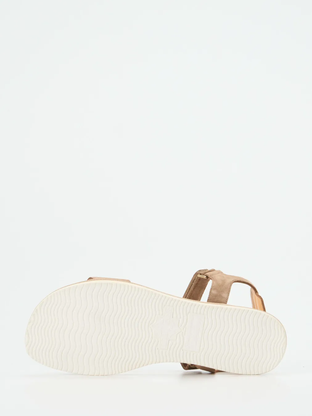 – Sandalen aus Veloursleder in Taupe-Truman's Hot