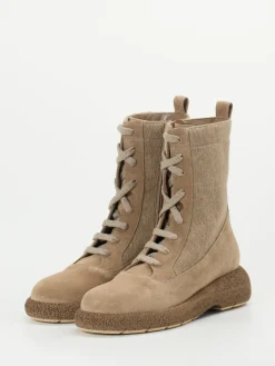 – Schnürboots aus Veloursleder sandbeige-Truman's Clearance