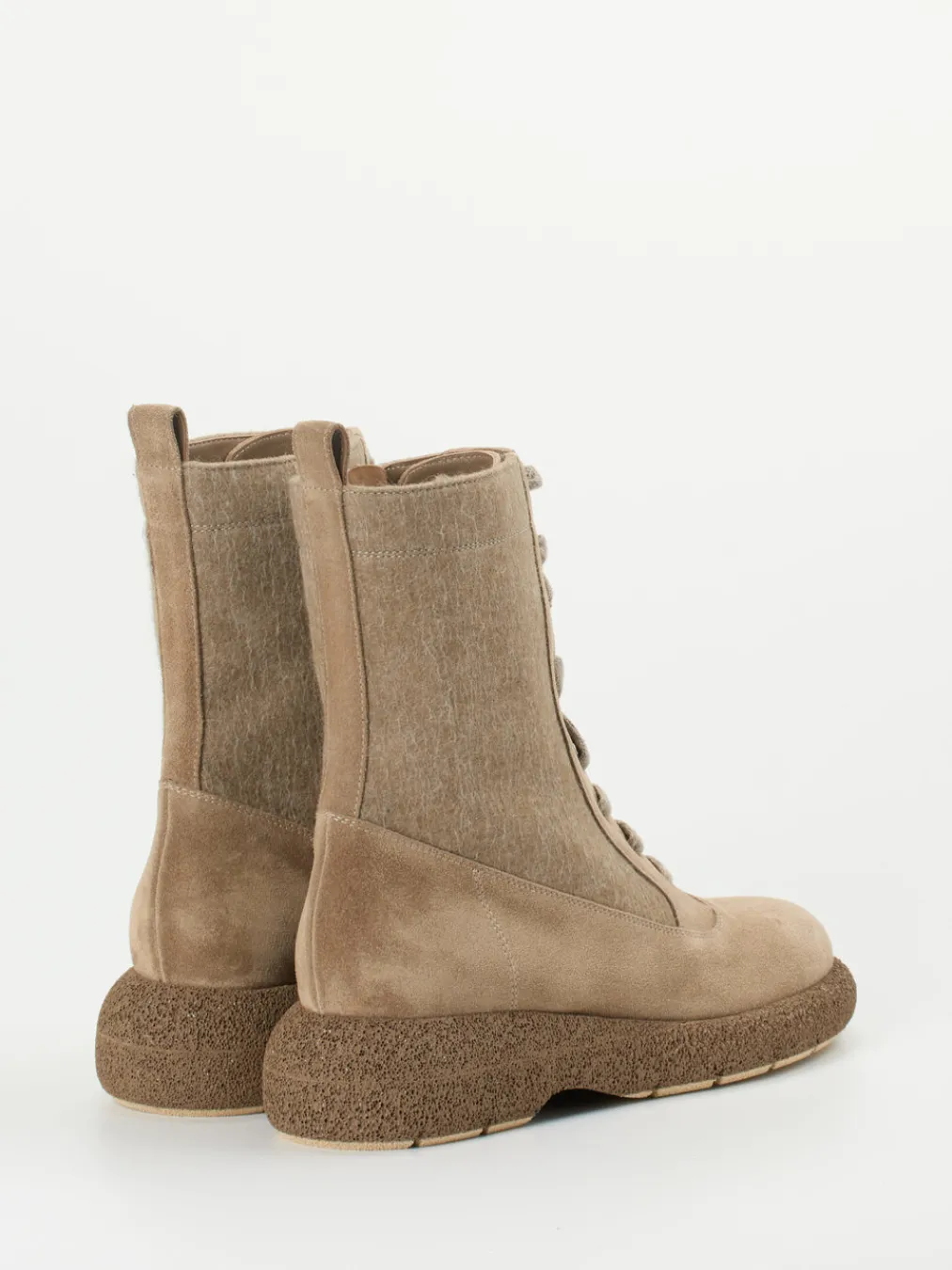 – Schnürboots aus Veloursleder sandbeige-Truman's Clearance