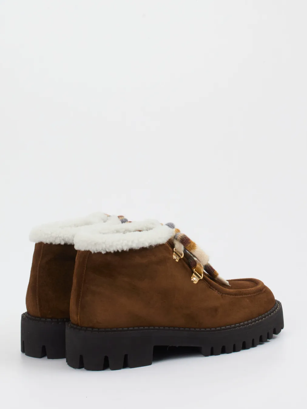 – Schnürboots aus Veloursleder-Truman's Outlet