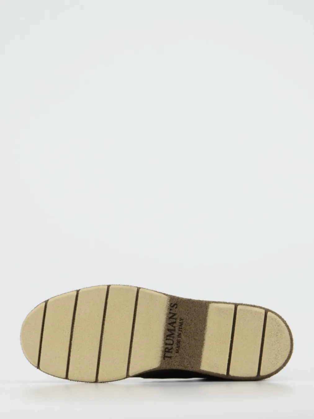 – Schnürstiefelette aus Veloursleder oliv-Truman's Outlet