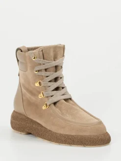 – Schnürstiefelette aus Veloursleder-Truman's Hot