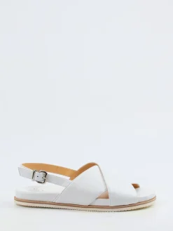 – Slingback-Sandale aus Hirschleder Offwhite-Truman's Sale