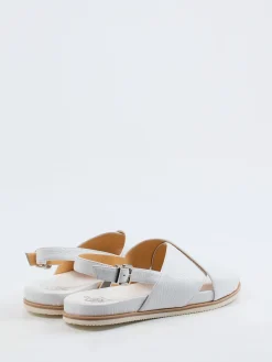 – Slingback-Sandale aus Hirschleder Offwhite-Truman's Sale