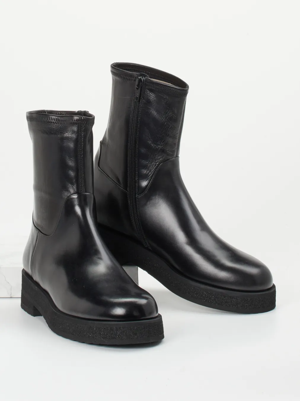 – Stiefelette aus Glattleder-Truman's Sale