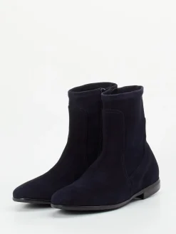 – Stiefeletten aus Veloursleder Dunkel-Truman's New