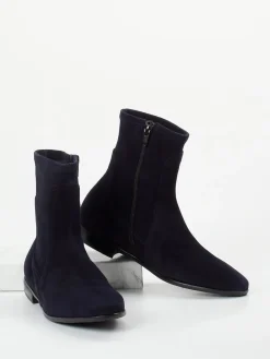 – Stiefeletten aus Veloursleder Dunkel-Truman's New