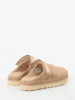 – Hausschuh-Clog aus Veloursleder braun-UGG Online