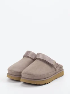 – Pantolette aus Veloursleder in Taupe-UGG