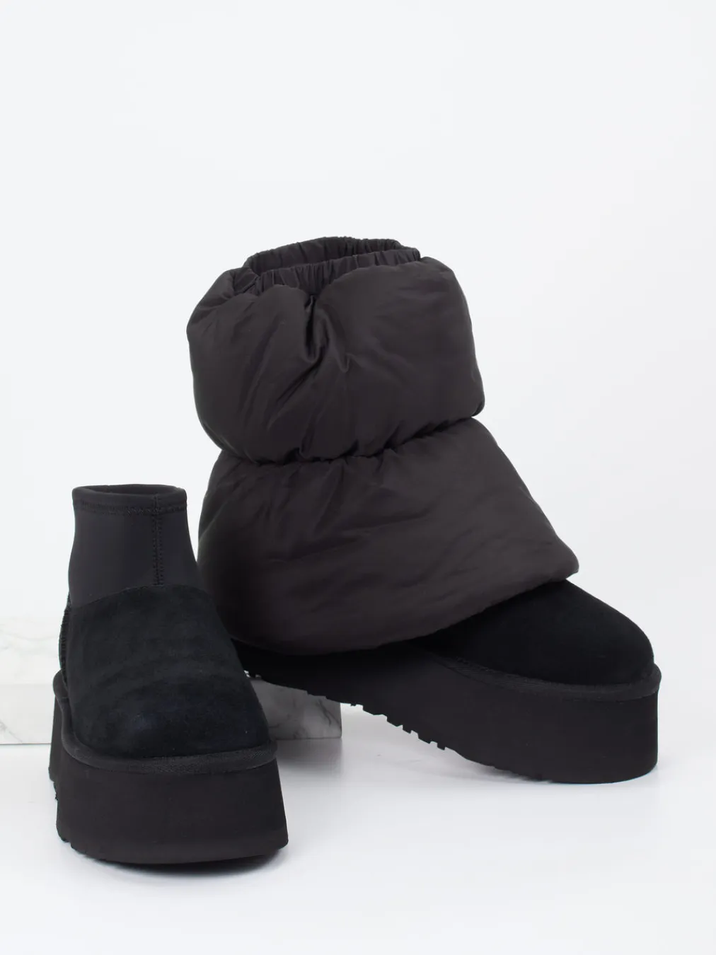 – Stiefelette aus Veloursleder und Nylon-UGG Online