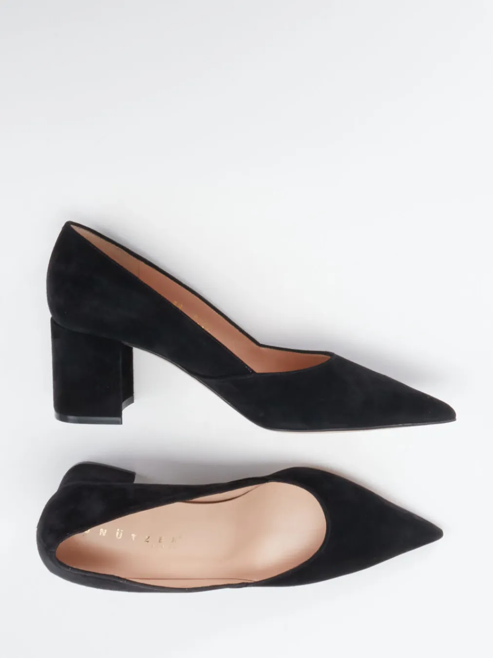 – Blockabsatz-Pumps aus Veloursleder-Unützer Sale