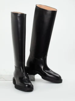 – Kniehohe Stiefel aus Kalbleder-Unützer Discount