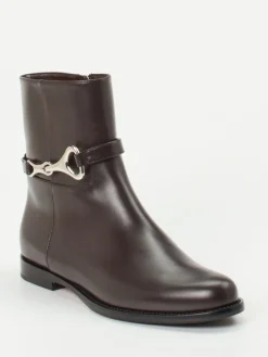 – Stiefeletten aus Kalbleder Dunkel-Unützer Discount