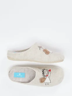 – Damen-Pantoffeln aus Filz-Varomed Discount