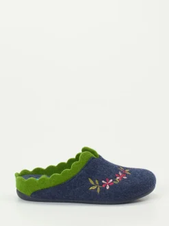 – Filzpantoffeln aus Filz in Dunkel-Varomed